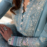 Republic Womenswear | Ilana Eid Luxury Lawn | Azure