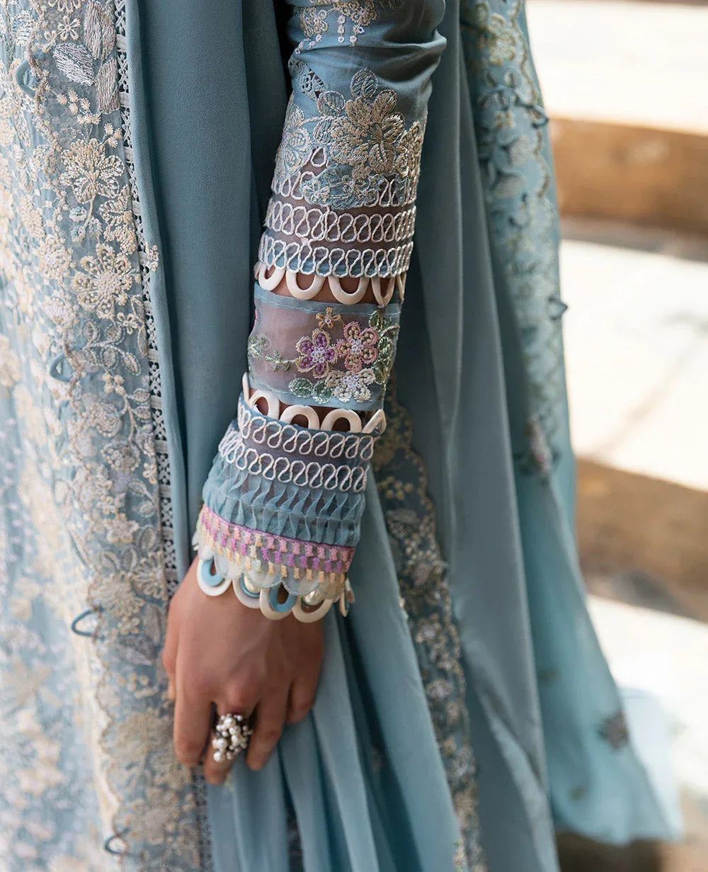 Republic Womenswear | Ilana Eid Luxury Lawn | Azure - Rang-e-Khaas
