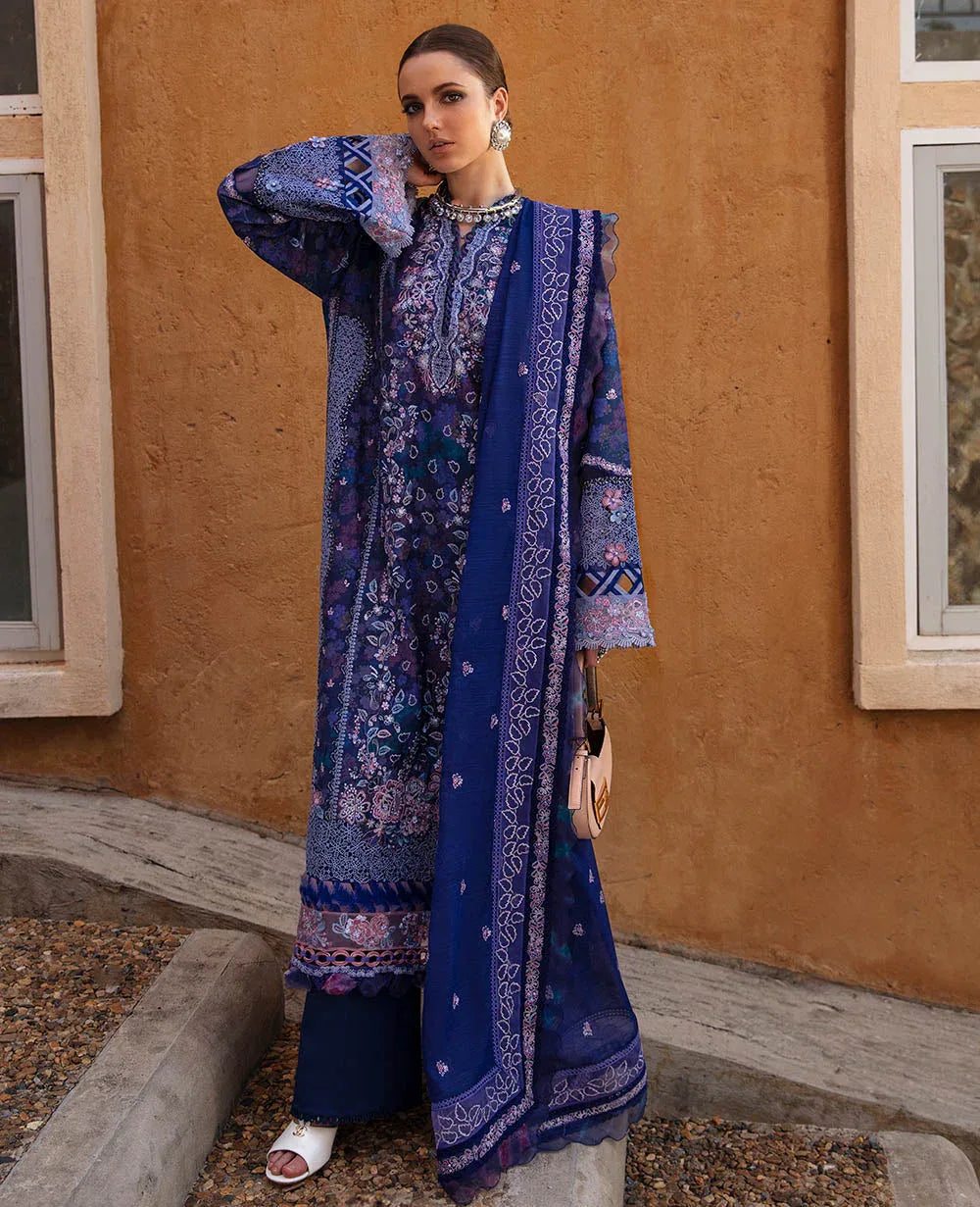 Republic Womenswear | Ilana Eid Luxury Lawn | Lawn Lune - Rang-e-Khaas