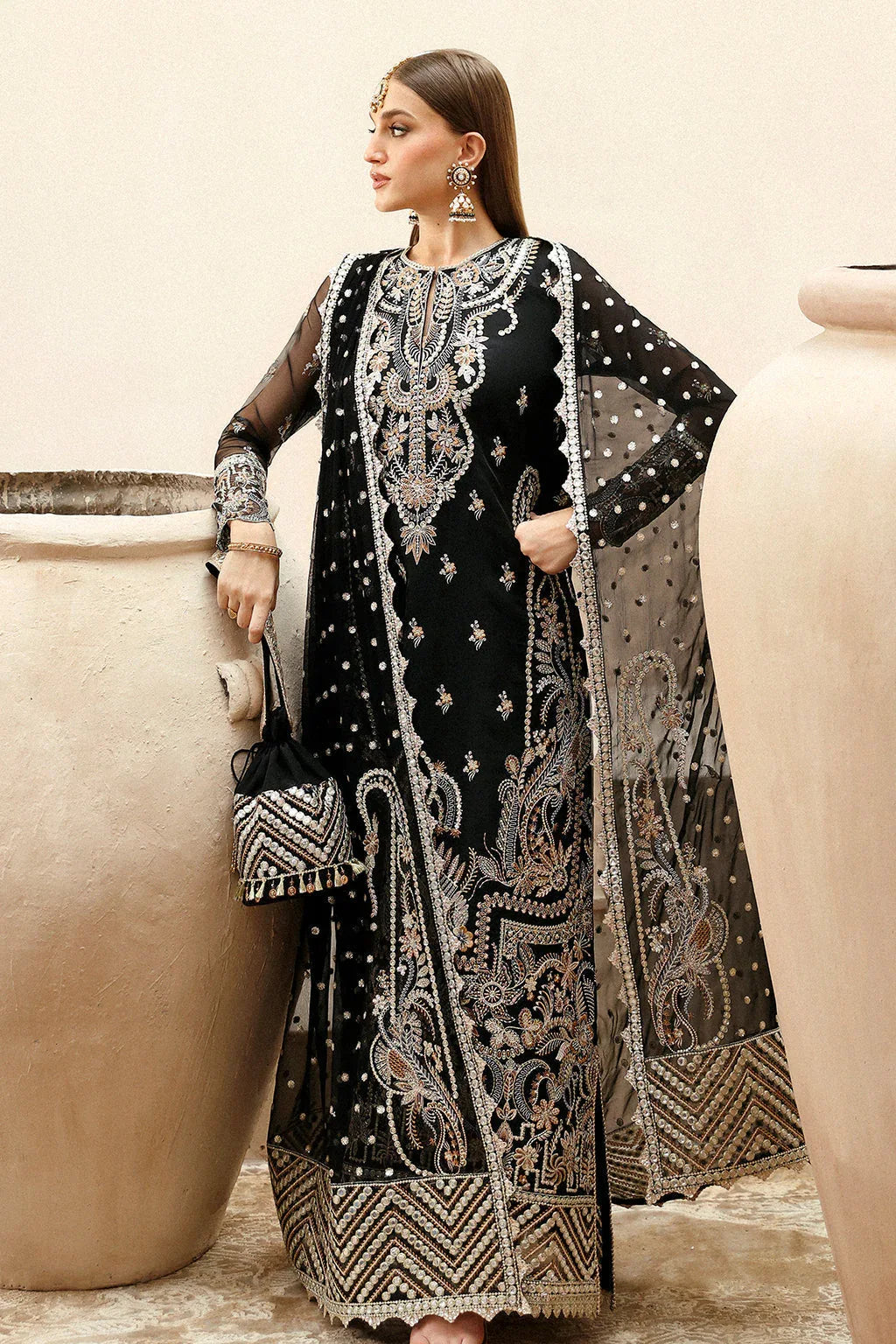 Afrozeh Shehnai Wedding Formal 3Pc Suit AFS-24-03 Reshma - Rang-e-Khaas
