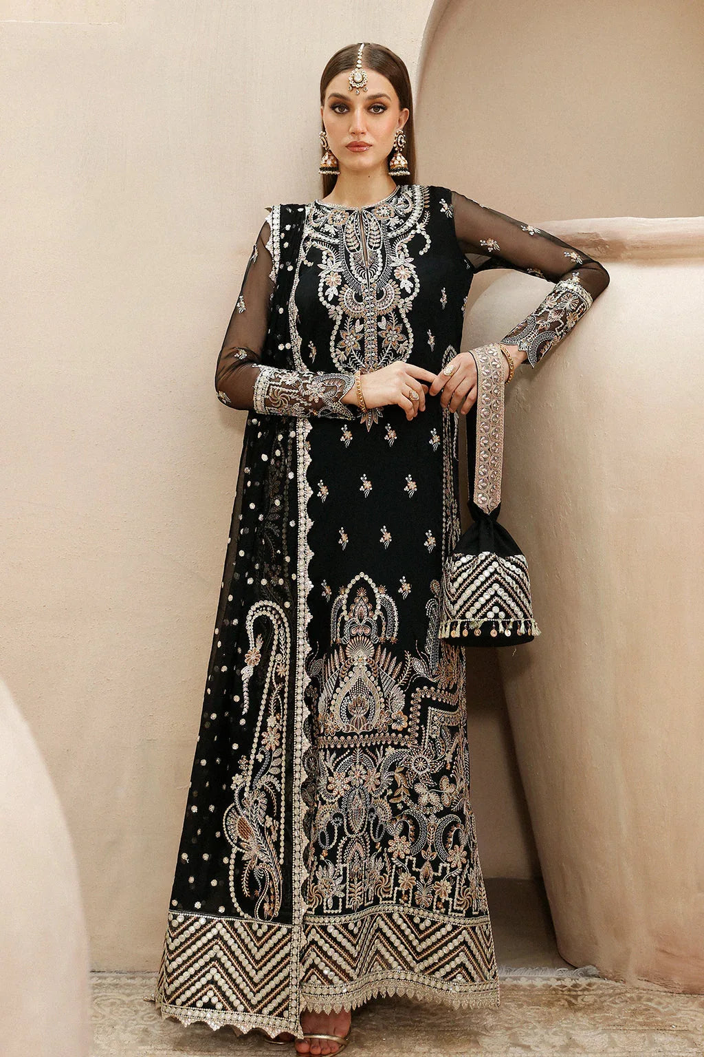 Afrozeh Shehnai Wedding Formal 3Pc Suit AFS-24-03 Reshma - Rang-e-Khaas