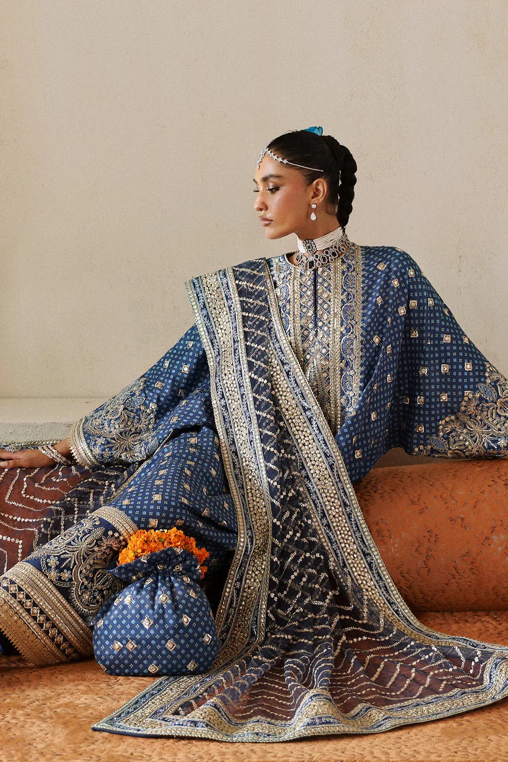 Afrozeh Shehnai Wedding Formal 3Pc Suit AFS-24-10 Rukhsana - Rang-e-Khaas