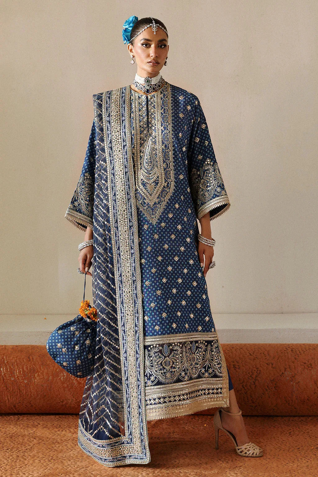 Afrozeh Shehnai Wedding Formal 3Pc Suit AFS-24-10 Rukhsana - Rang-e-Khaas