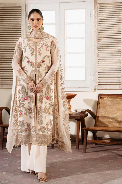 Imrozia Premium | Muse Luxury Chiffon 24 | S-1081 Perle - Rang-e-Khaas