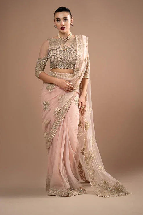 Imrozia Premium | Lumiere Luxury Sarees | 01 Rose Clair - Rang-e-Khaas