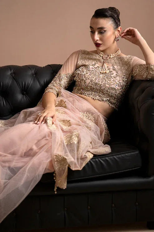 Imrozia Premium | Lumiere Luxury Sarees | 01 Rose Clair - Rang-e-Khaas