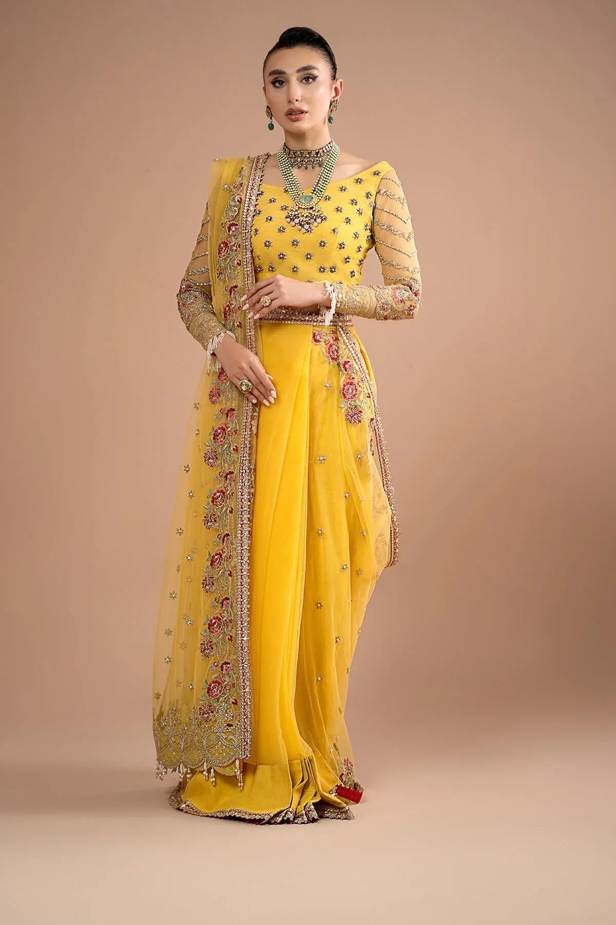 Imrozia Premium | Lumiere Luxury Sarees | 02 Lustrous Gold - Rang-e-Khaas