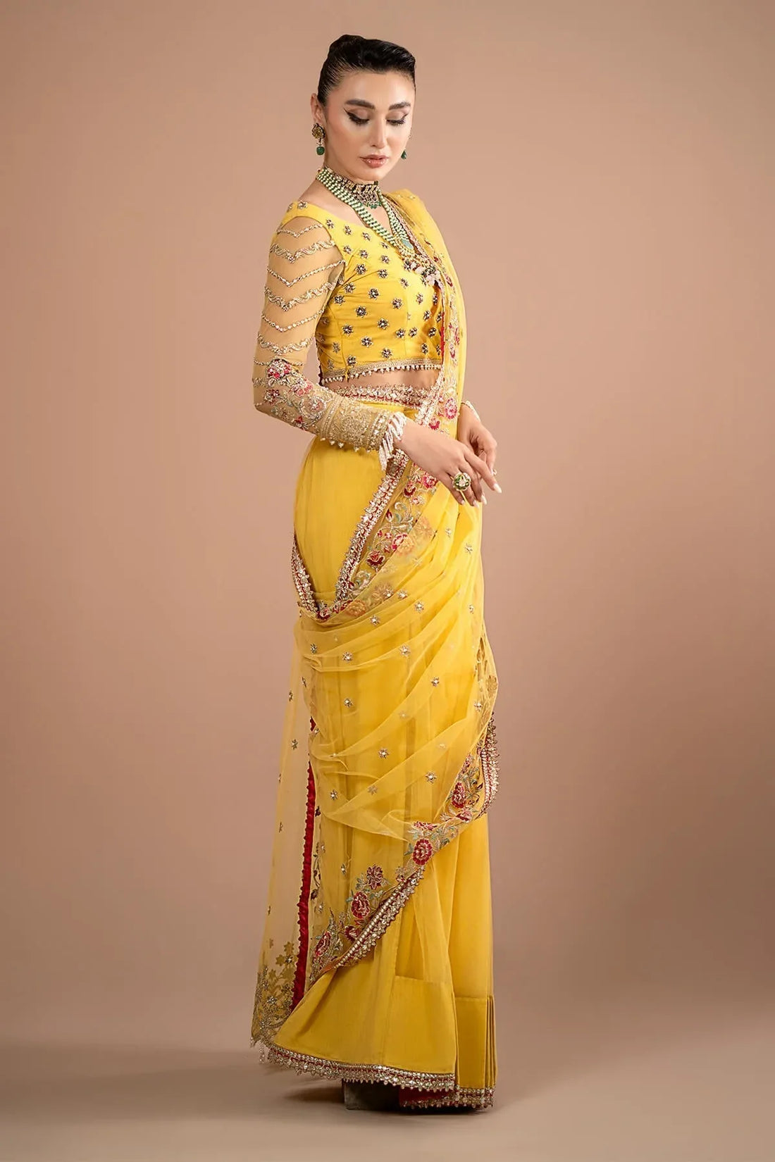 Imrozia Premium | Lumiere Luxury Sarees | 02 Lustrous Gold - Rang-e-Khaas