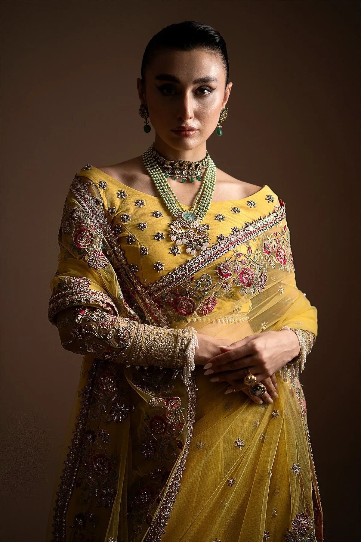 Imrozia Premium | Lumiere Luxury Sarees | 02 Lustrous Gold - Rang-e-Khaas