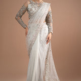 Imrozia Premium | Lumiere Luxury Sarees | 07 Misty Grey