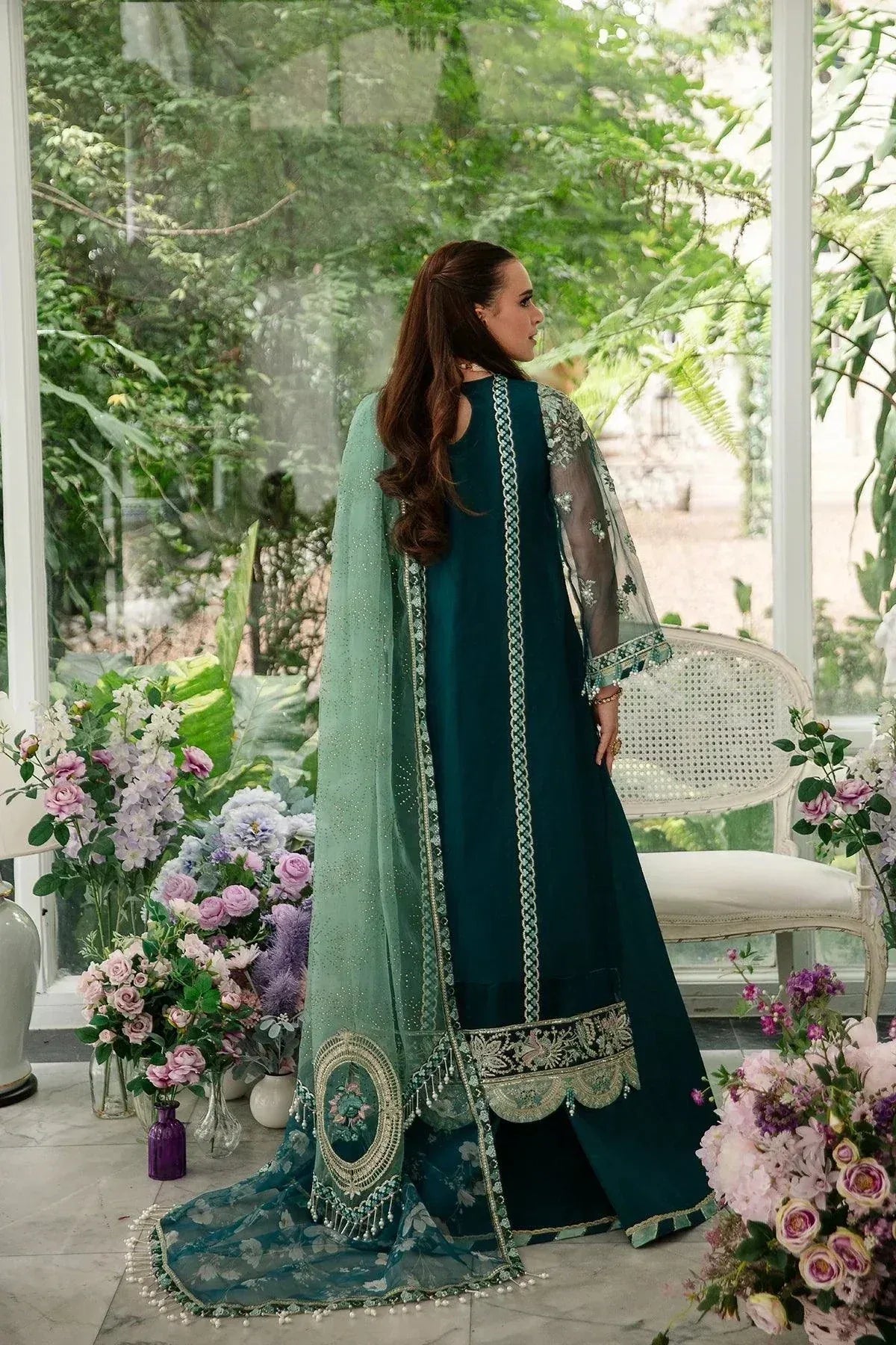 AJR Couture | Alif Luxury Wedding Formals 23 | Teal - Rang-e-Khaas