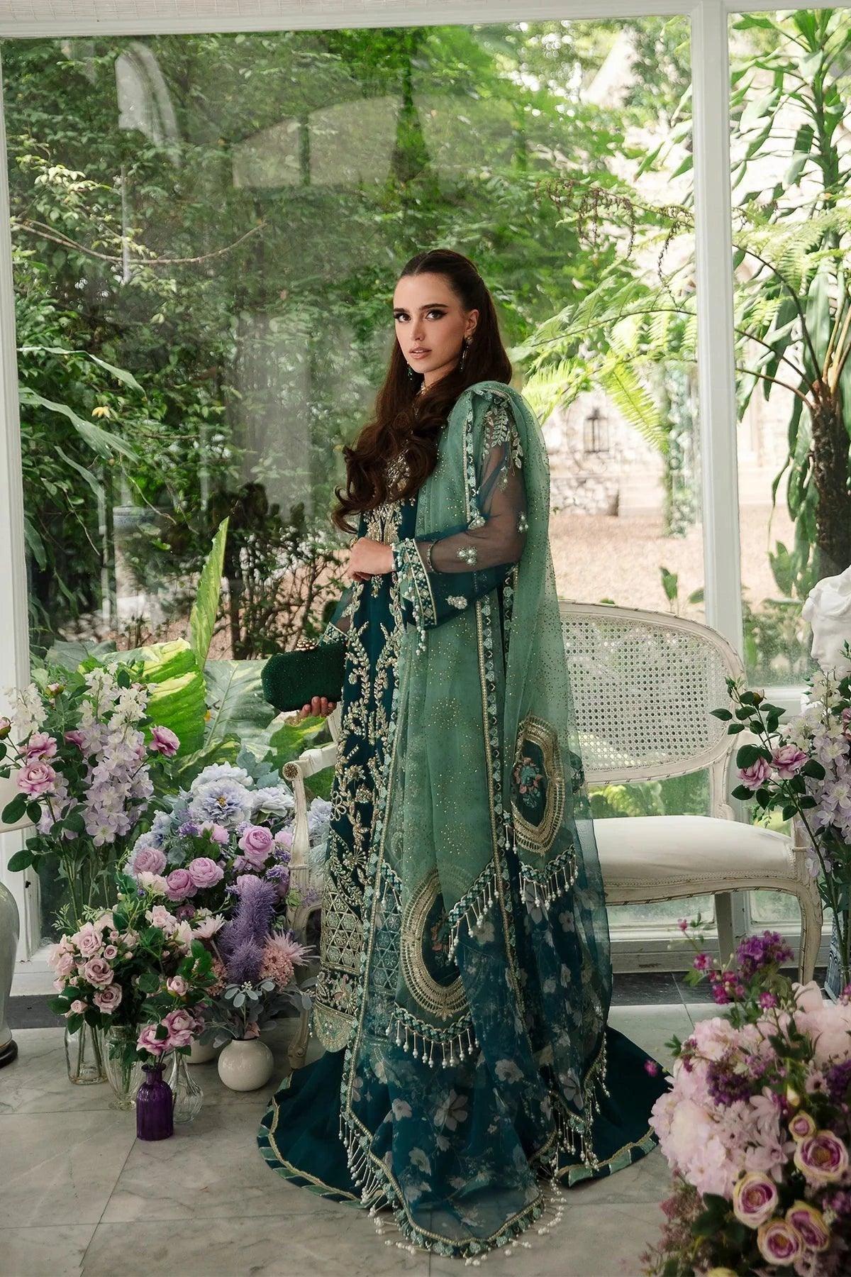 AJR Couture | Alif Luxury Wedding Formals 23 | Teal - Rang-e-Khaas
