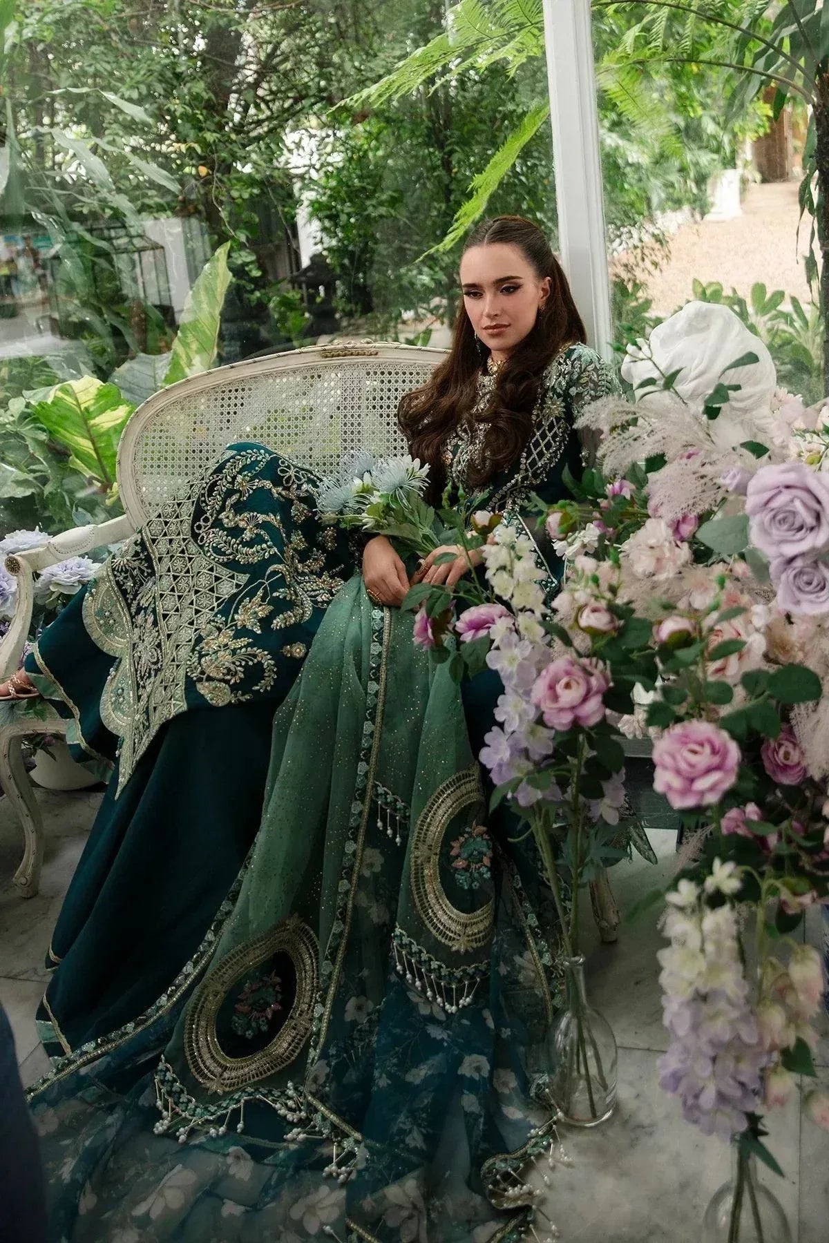 AJR Couture | Alif Luxury Wedding Formals 23 | Teal - Rang-e-Khaas