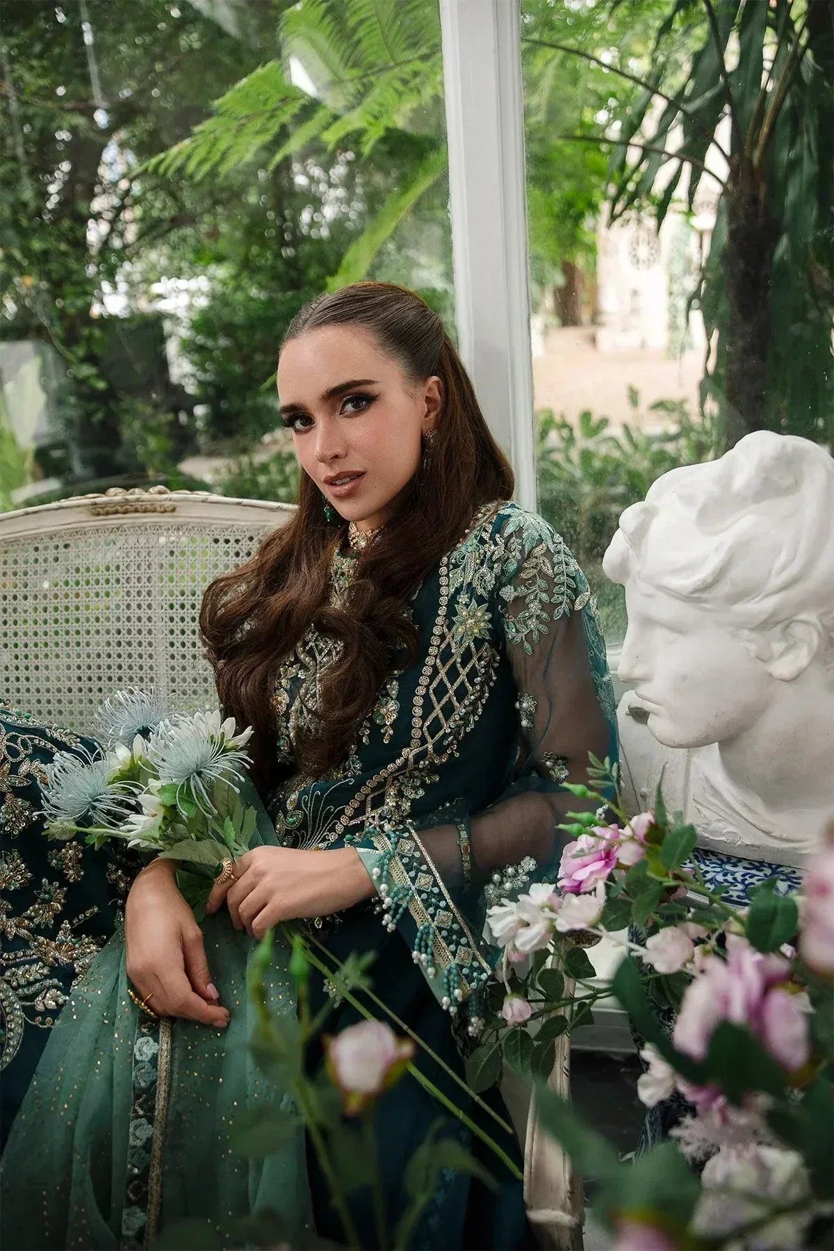 AJR Couture | Alif Luxury Wedding Formals 23 | Teal - Rang-e-Khaas