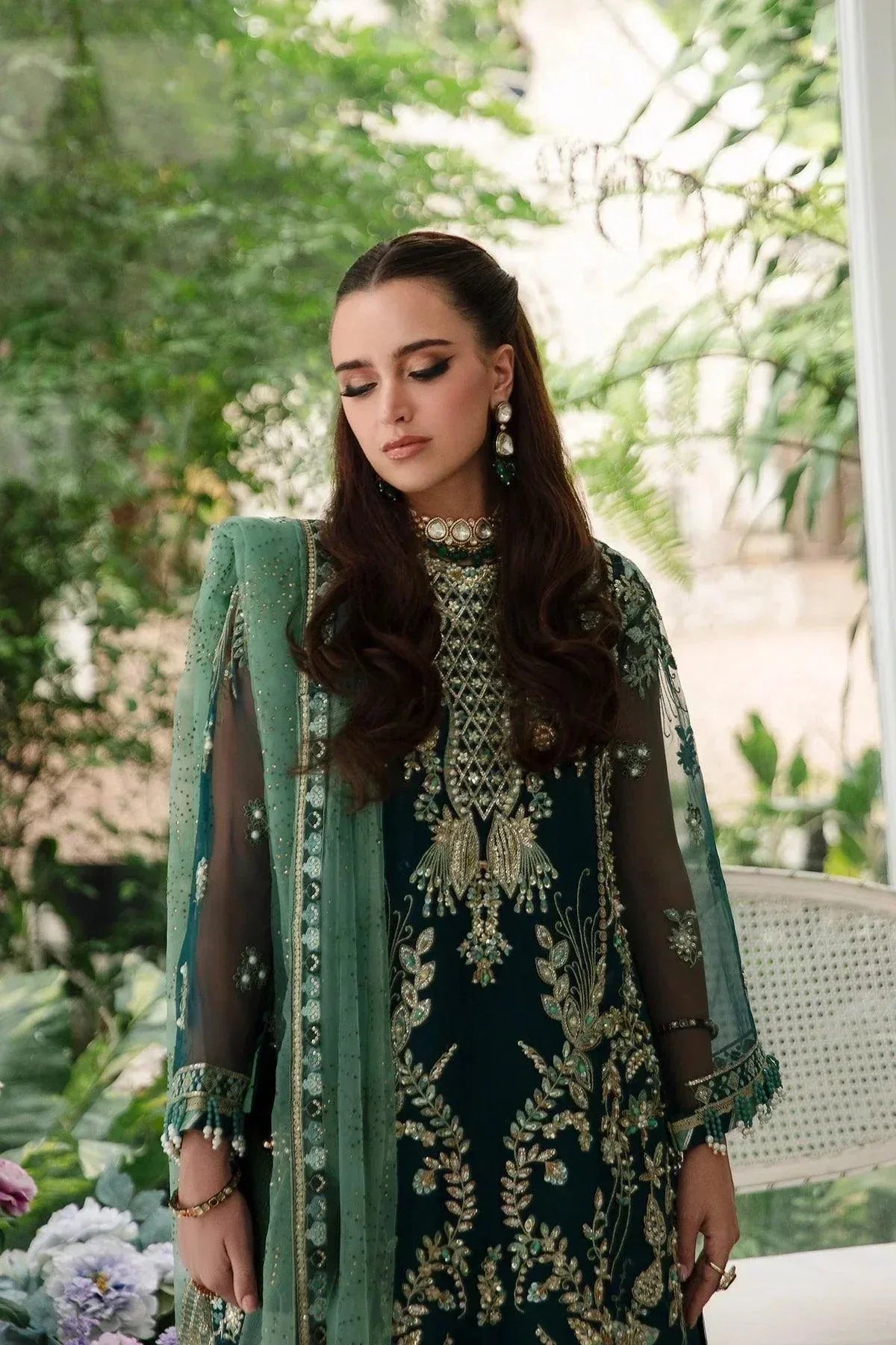 AJR Couture | Alif Luxury Wedding Formals 23 | Teal - Rang-e-Khaas