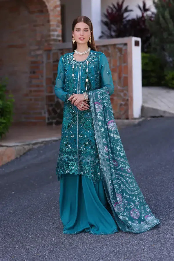 Noor by Saadia Asad | Chiffon Formals 23 | D8-Zarish - Rang-e-Khaas