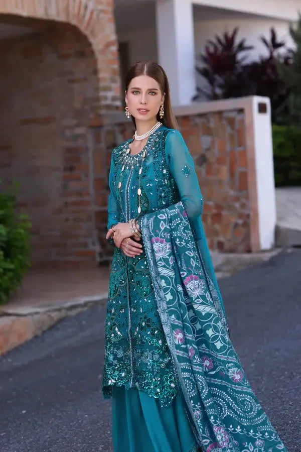 Noor by Saadia Asad | Chiffon Formals 23 | D8-Zarish - Rang-e-Khaas