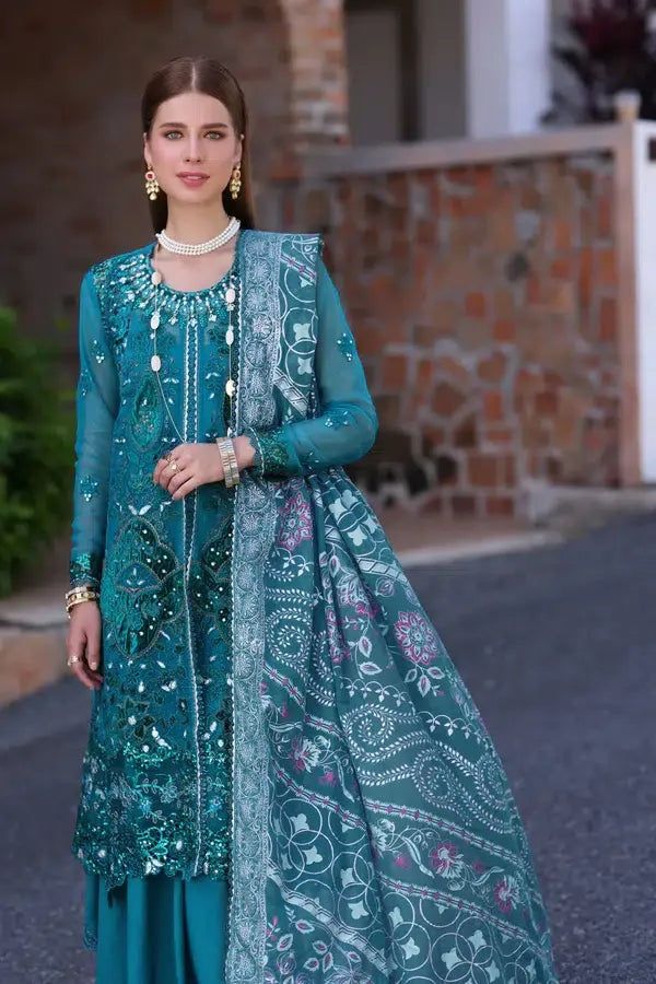 Noor by Saadia Asad | Chiffon Formals 23 | D8-Zarish - Rang-e-Khaas
