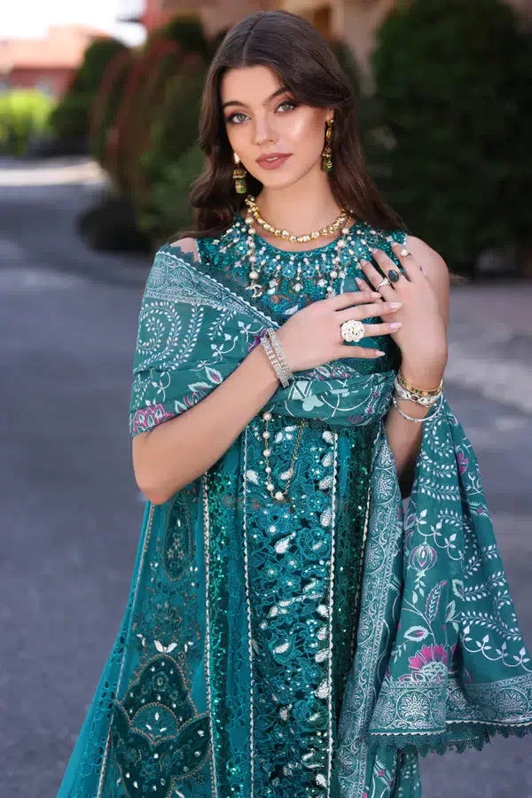 Noor by Saadia Asad | Chiffon Formals 23 | D8-Zarish - Rang-e-Khaas