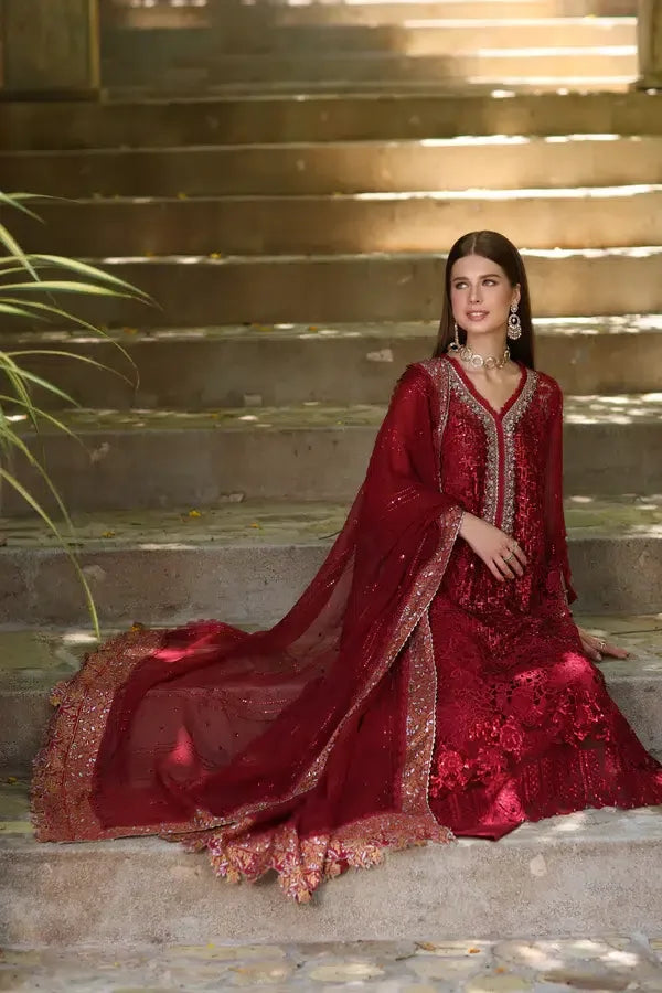 Noor by Saadia Asad | Chiffon Formals 23 | D3-Sirena - Rang-e-Khaas