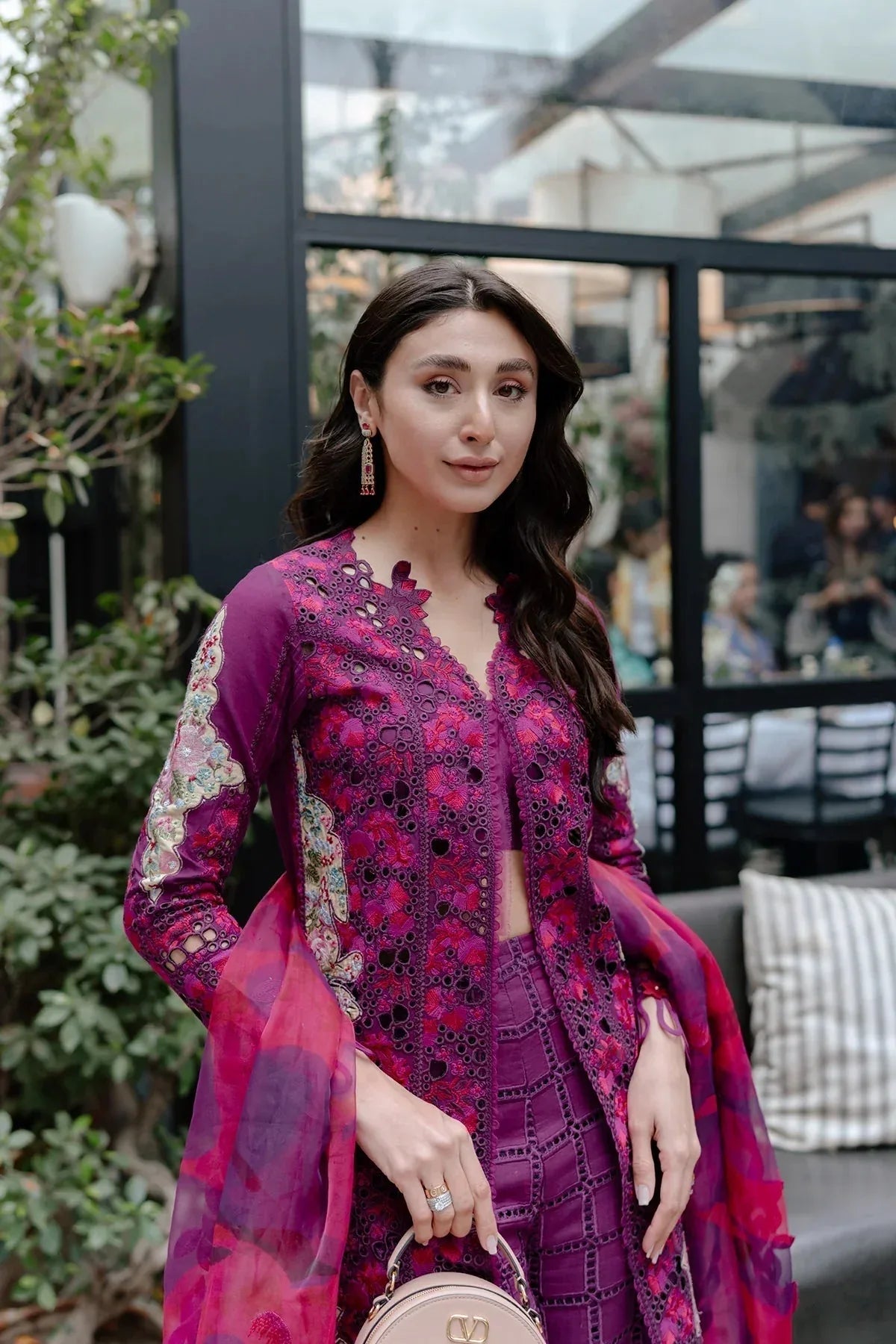 Afrozeh | Luxury Embroidered & Printed Lawn | Serene - Rang-e-Khaas