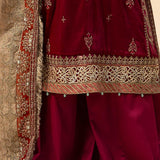 Maria B | Formal Wears | Velvet Suit | SF-W24-29