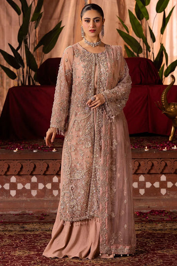 Motifz | Bridal Couture | 0011-REEM EMBROIDERED SILK NET STITCHED - Rang-e-Khaas