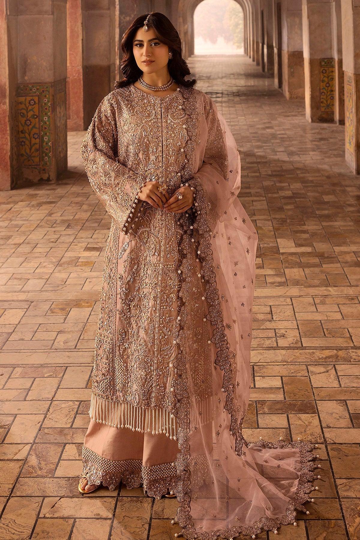 Motifz | Bridal Couture | 0012-MAYASA EMBROIDERED MESSORI STITCHED - Rang-e-Khaas