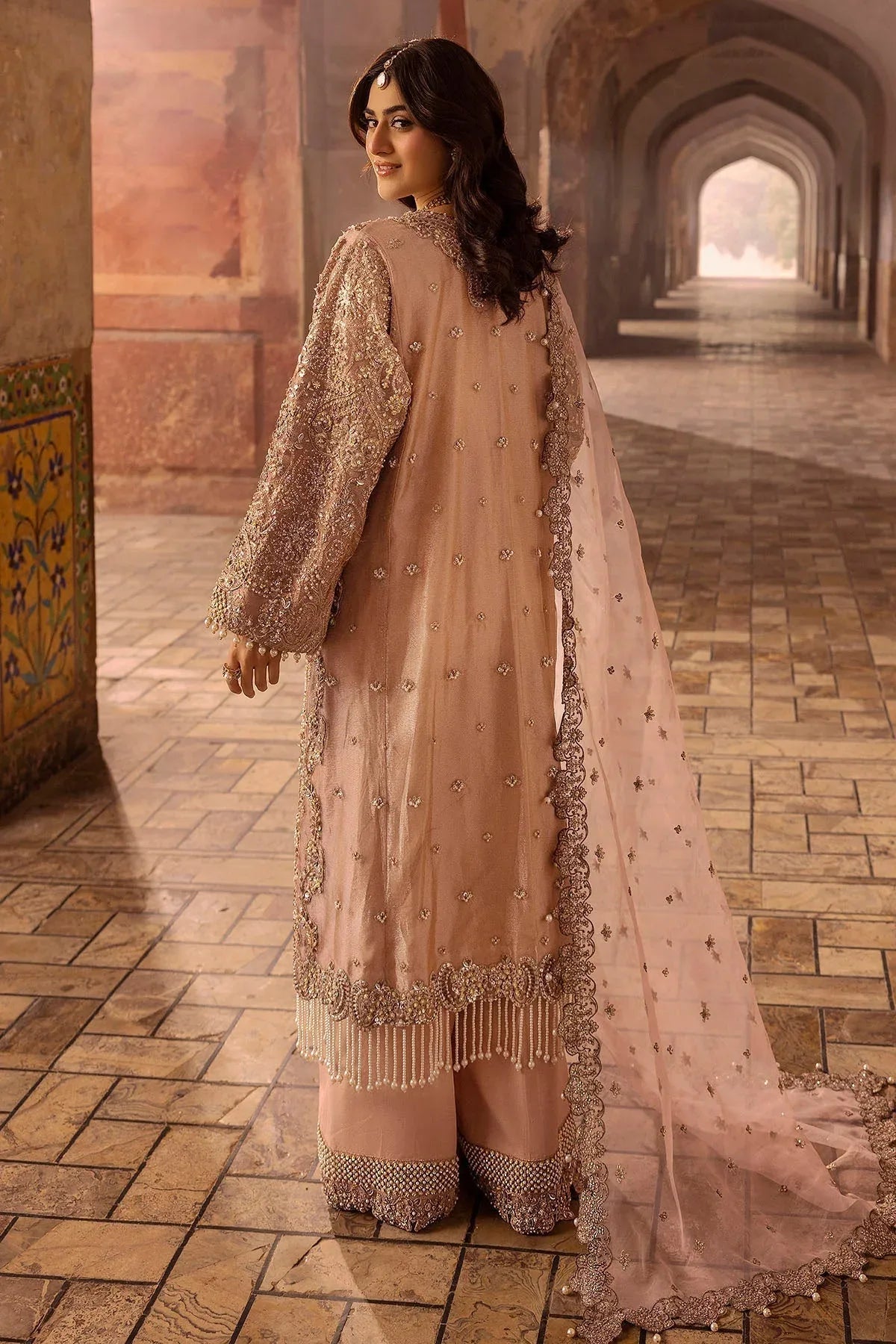 Motifz | Bridal Couture | 0012-MAYASA EMBROIDERED MESSORI STITCHED - Rang-e-Khaas