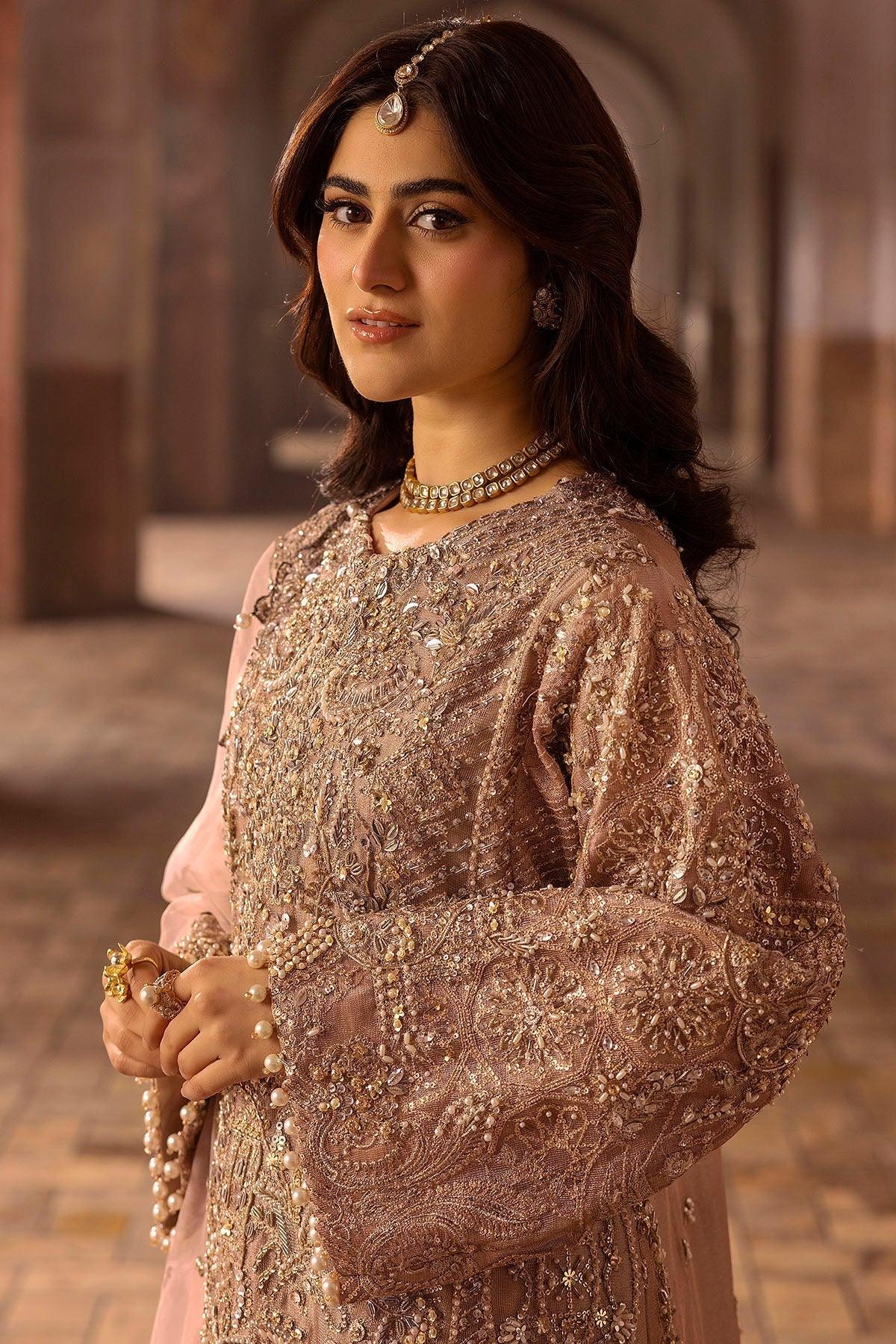 Motifz | Bridal Couture | 0012-MAYASA EMBROIDERED MESSORI STITCHED - Rang-e-Khaas