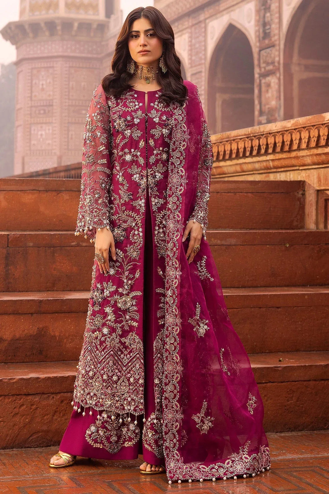Motifz | Bridal Couture | 0013-HEER EMBROIDERED ORGANZA STITCHED - Rang-e-Khaas