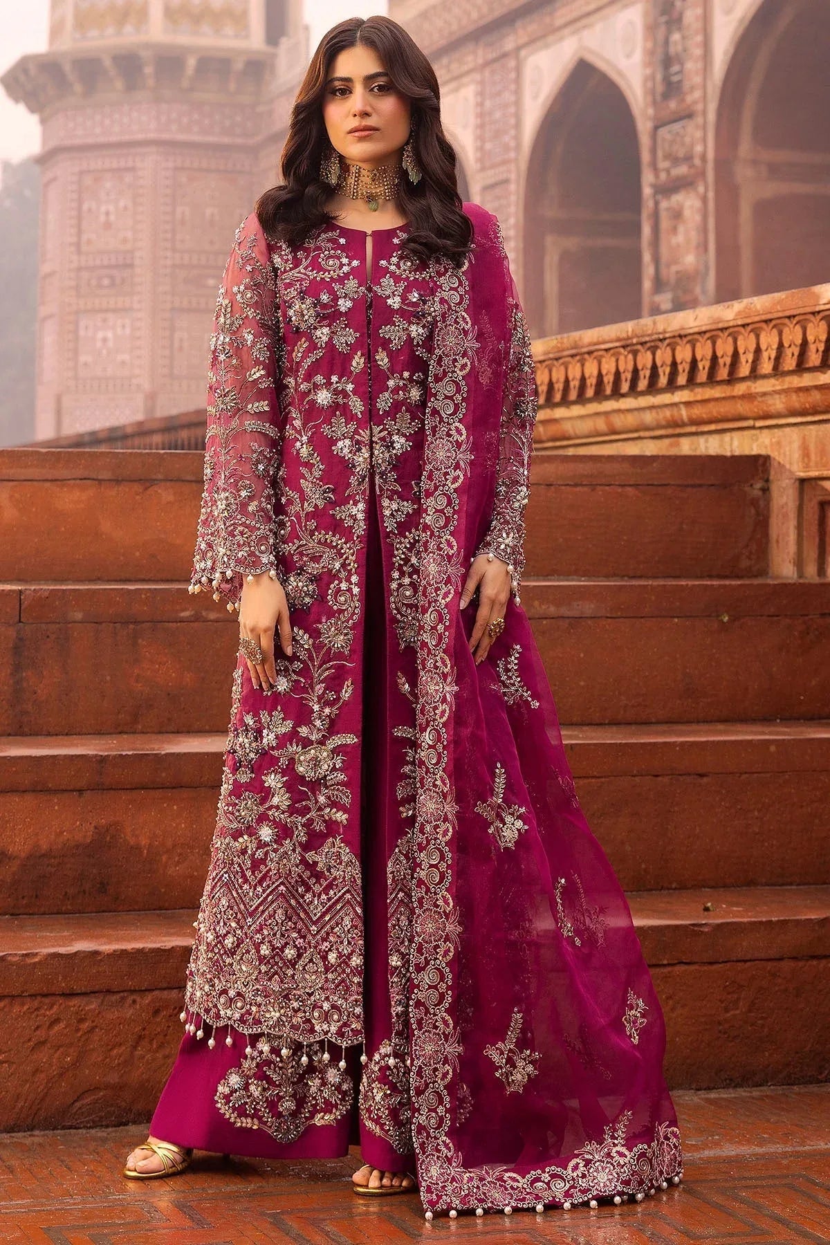 Motifz | Bridal Couture | 0013-HEER EMBROIDERED ORGANZA STITCHED - Rang-e-Khaas