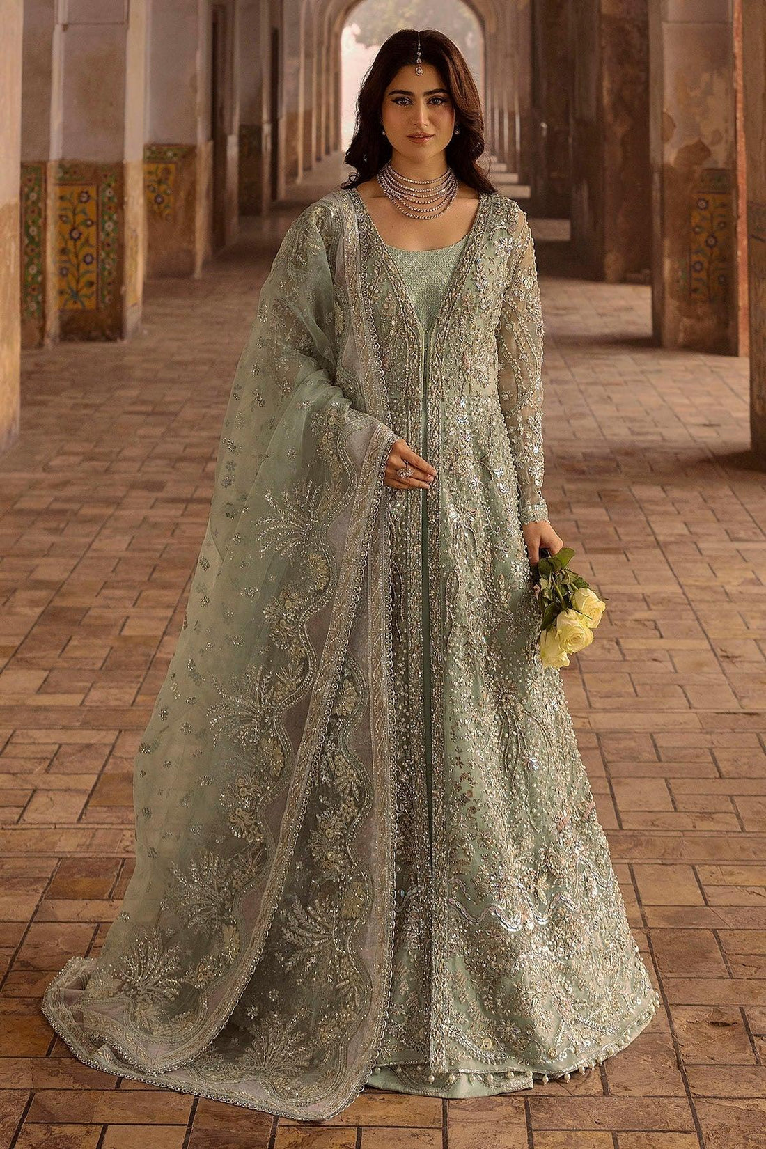 Motifz | Bridal Couture | 0015-MEHTAB EMBROIDERED ORGANZA STITCHED - Rang-e-Khaas