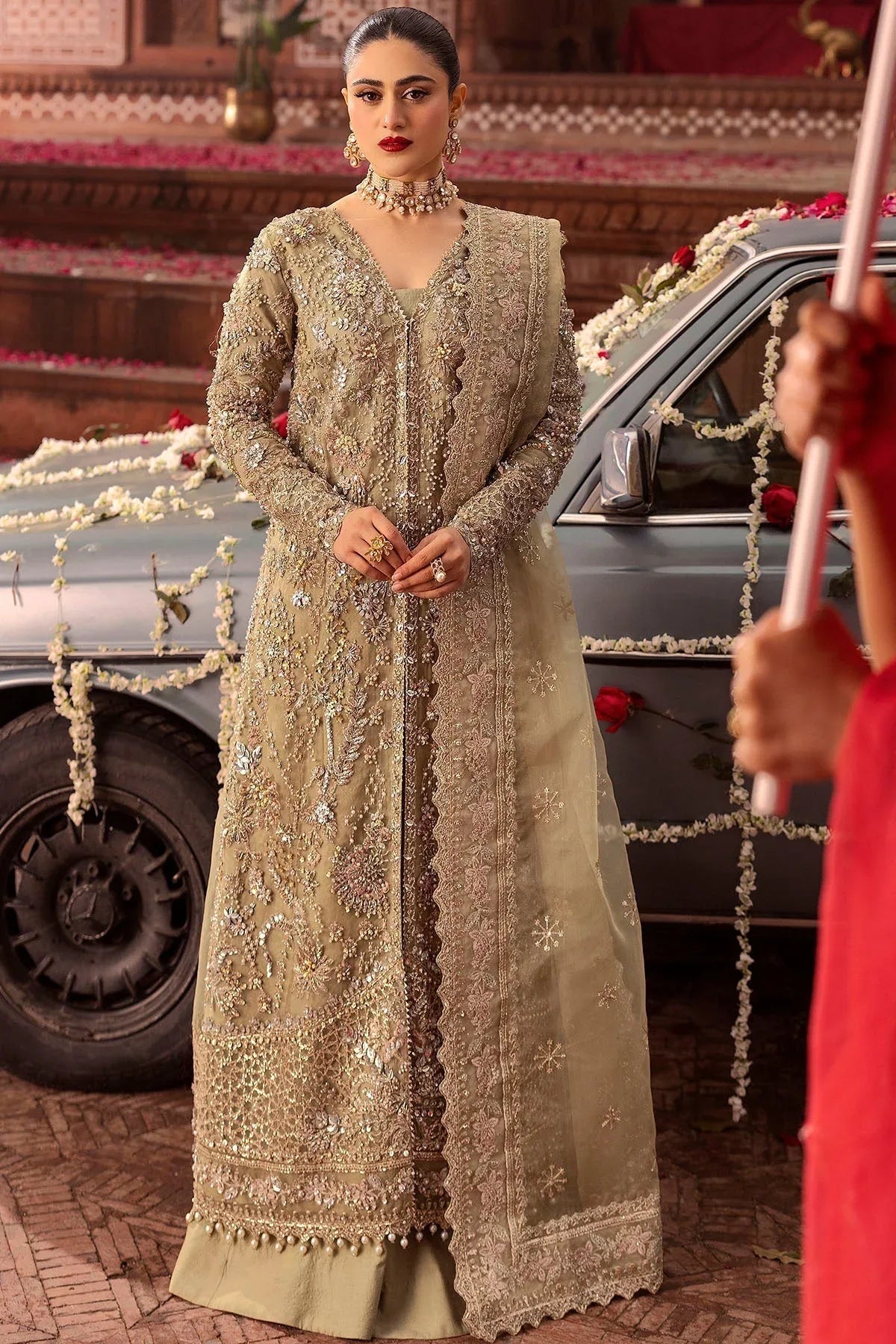 Motifz | Bridal Couture | 0017-PARINAZ EMBROIDERED ORGANZA STITCHED - Rang-e-Khaas