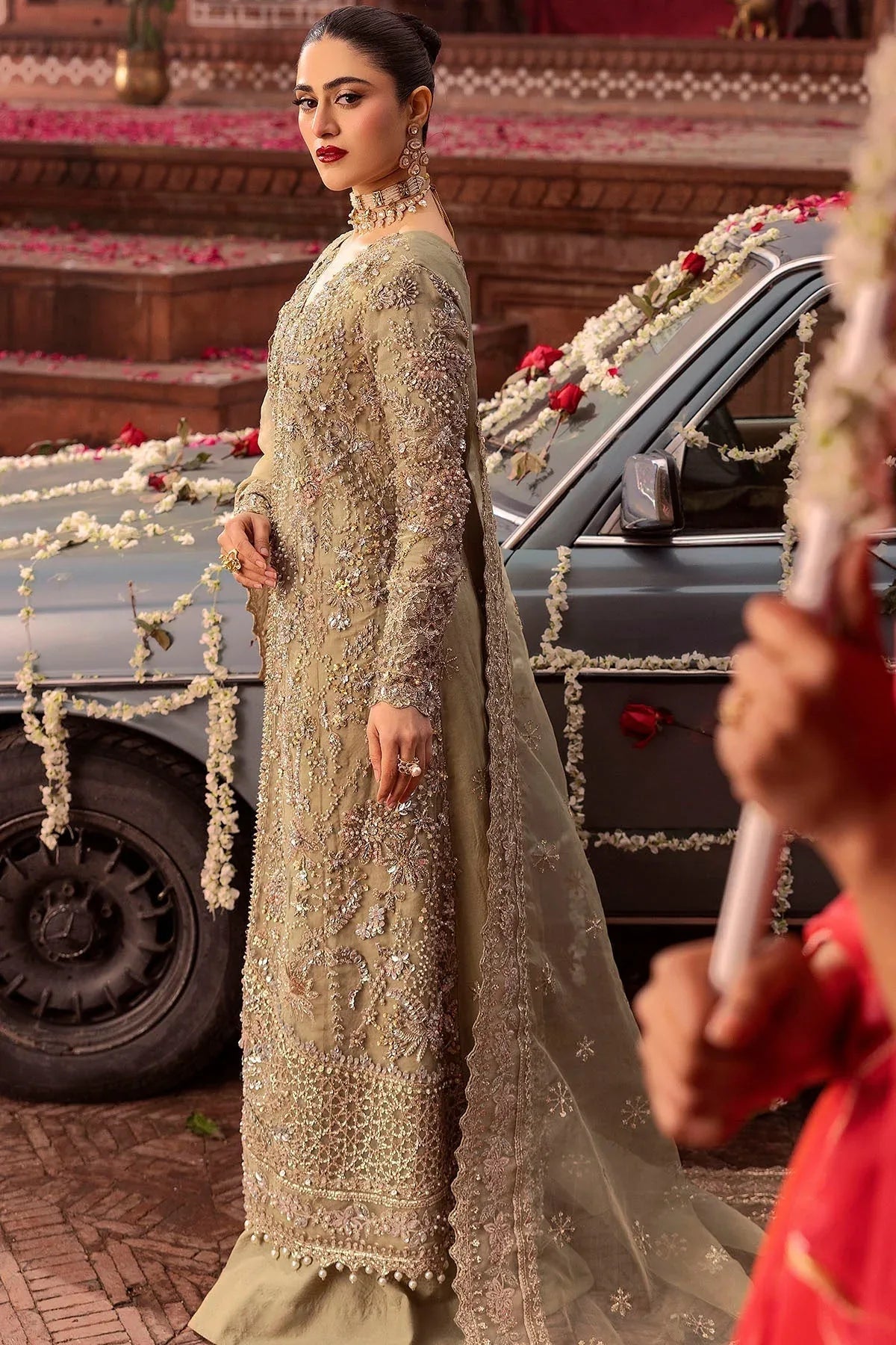 Motifz | Bridal Couture | 0017-PARINAZ EMBROIDERED ORGANZA STITCHED - Rang-e-Khaas