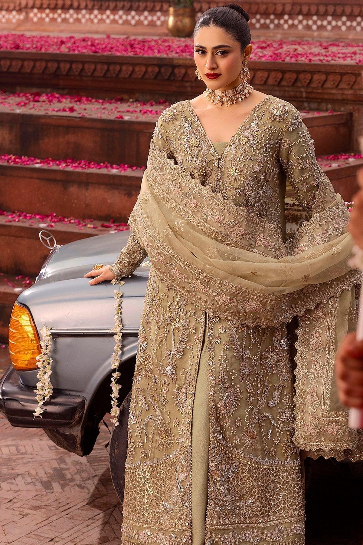 Motifz | Bridal Couture | 0017-PARINAZ EMBROIDERED ORGANZA STITCHED - Rang-e-Khaas