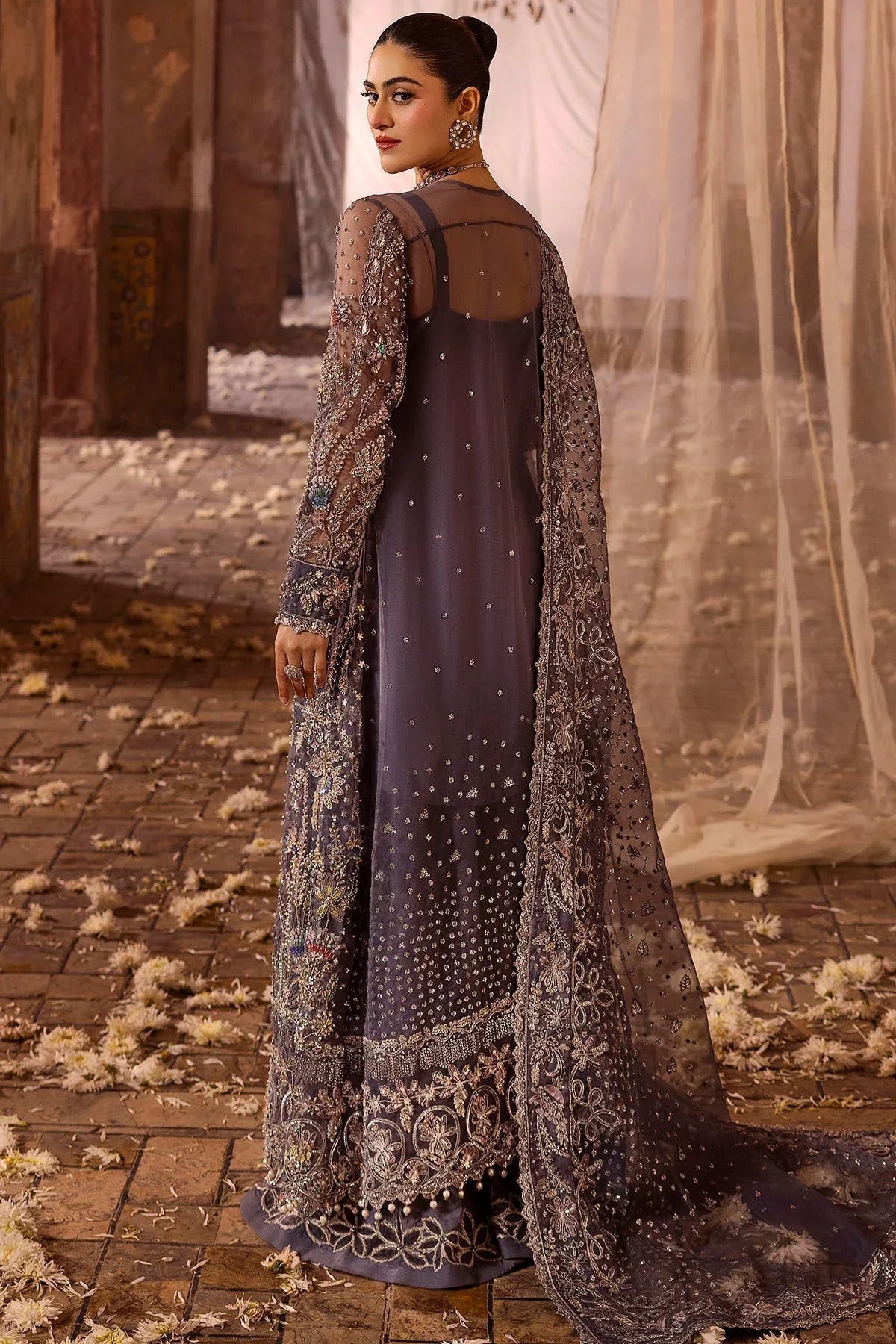 Motifz | Bridal Couture | 0018-ZURIAH EMBROIDERED ORGANZA STITCHED - Rang-e-Khaas
