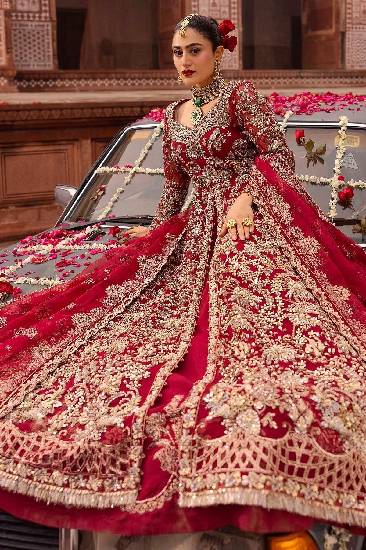 Motifz | Bridal Couture | 0019-SHANARA EMBROIDERED ORGANZA STITCHED - Rang-e-Khaas