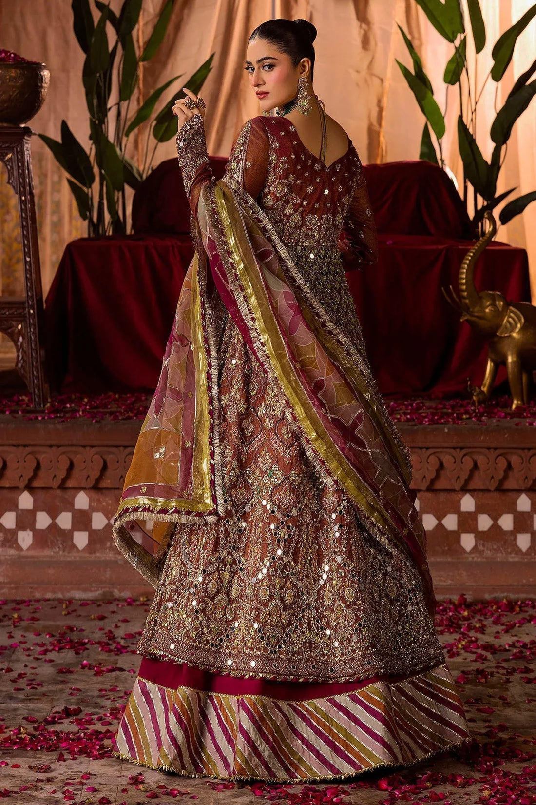 Motifz | Bridal Couture | 0020-NAURATAN EMBROIDERED MESSORI STITCHED - Rang-e-Khaas