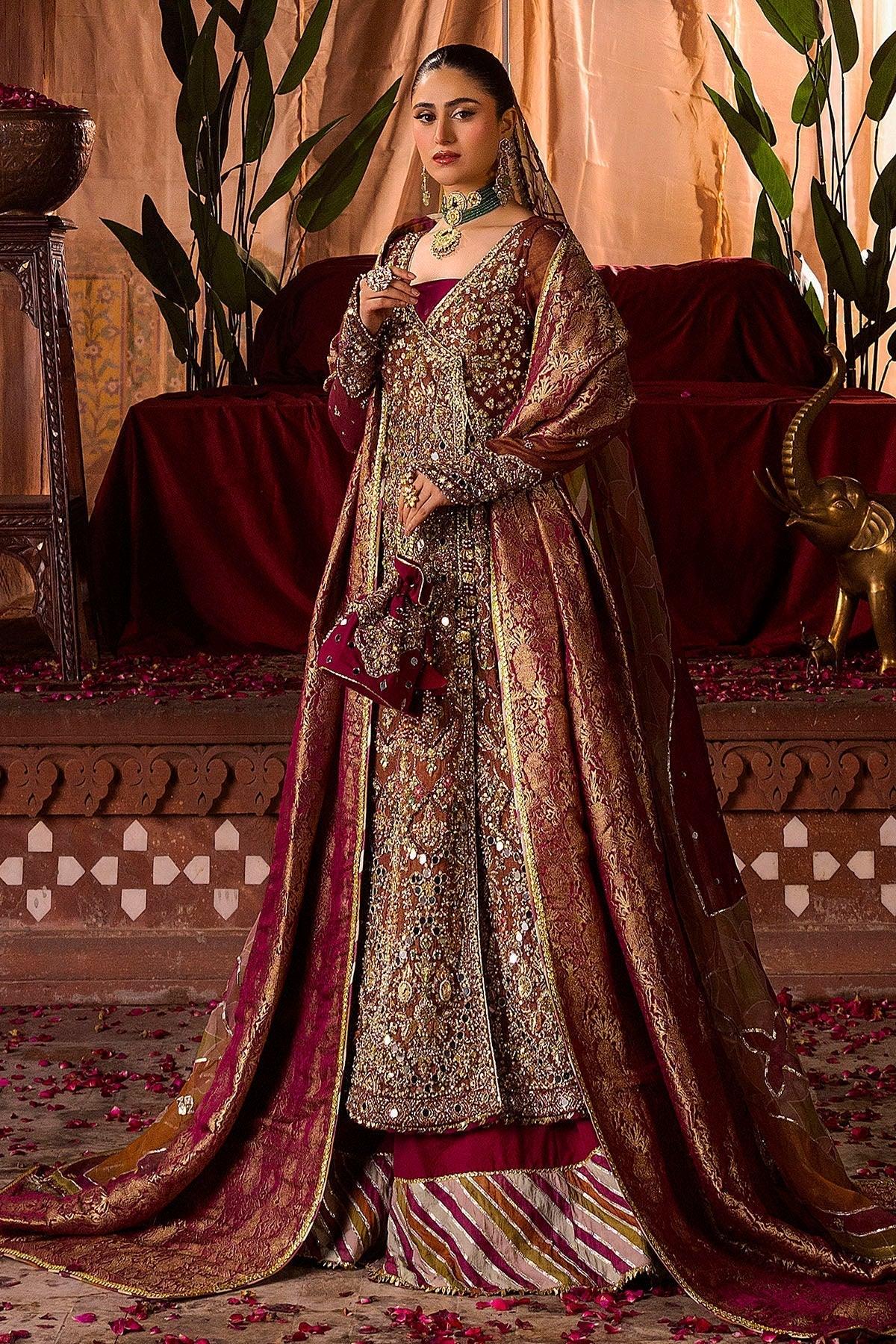 Motifz | Bridal Couture | 0020-NAURATAN EMBROIDERED MESSORI STITCHED - Rang-e-Khaas