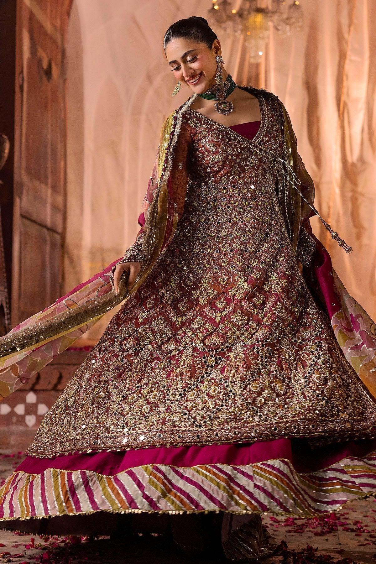Motifz | Bridal Couture | 0020-NAURATAN EMBROIDERED MESSORI STITCHED - Rang-e-Khaas