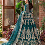 Akbar Aslam Mastani Embroidered Raw Silk 3Pc Suit - JAHANARA