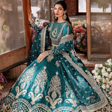 Akbar Aslam Mastani Embroidered Raw Silk 3Pc Suit - JAHANARA