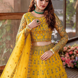 Akbar Aslam Mastani Embroidered Net 3Pc Suit - SHEHERNAZ