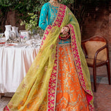 Akbar Aslam Mastani Embroidered Raw Silk 3Pc Suit - MAAHRU