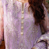 Akbar Aslam Mastani Embroidered Net 3Pc Suit - RANIYA