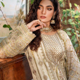 Akbar Aslam Mastani Embroidered Net 3Pc Suit - MEHRUNISA