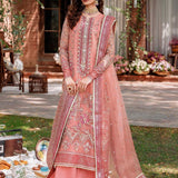 Akbar Aslam Mastani Embroidered Organza 3Pc Suit - MEHRBANO
