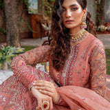 Akbar Aslam Mastani Embroidered Organza 3Pc Suit - MEHRBANO