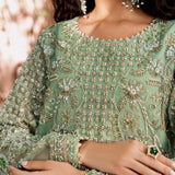 Akbar Aslam Mastani Embroidered Organza 3Pc Suit - RIWAYAT